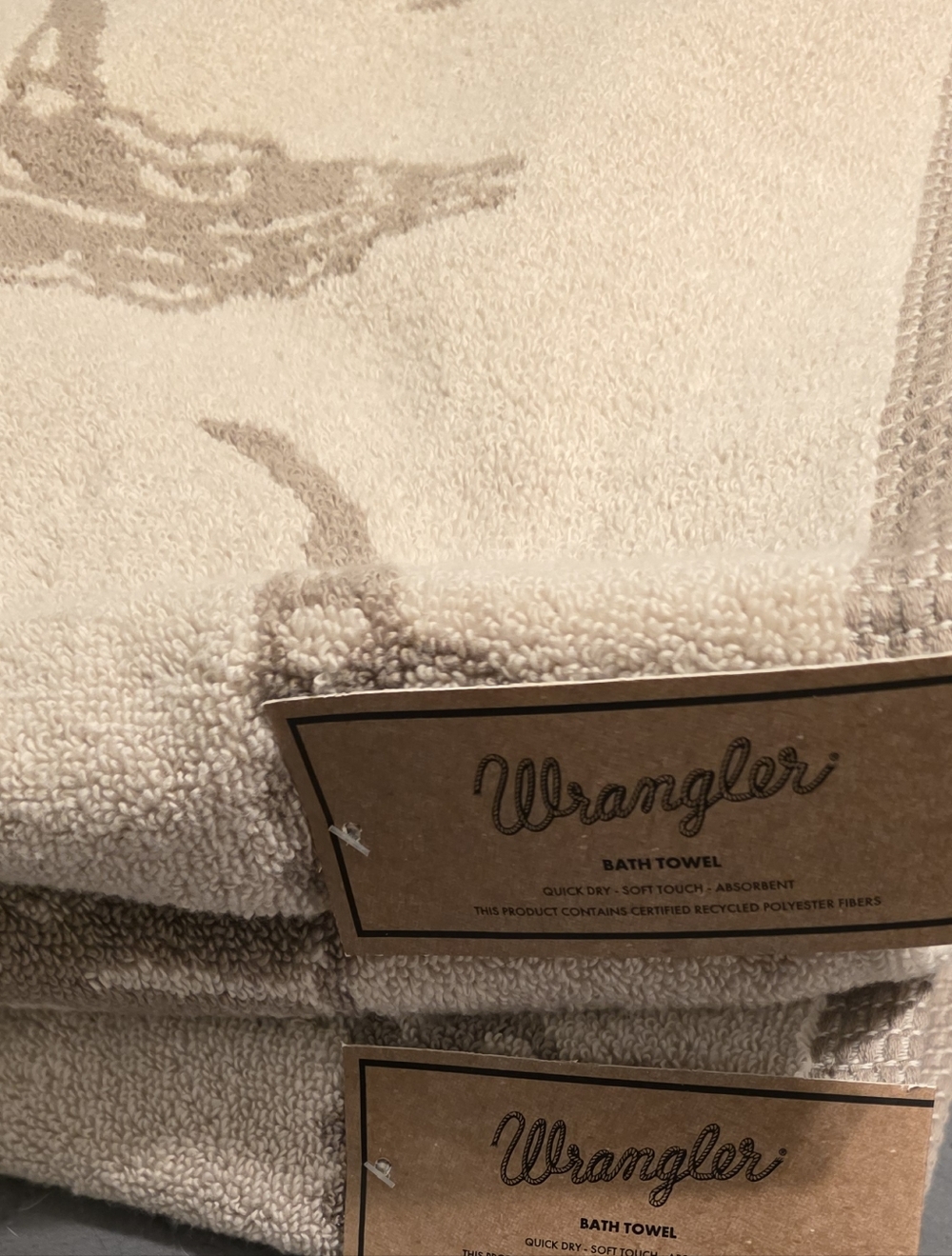 Wrangler Beige Bath Towels - Set